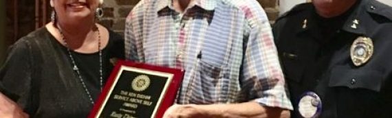RUSTY RECEIVES ESTEEMED ‘SERVICE ABOVE SELF’ AWARD