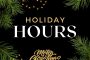 Holiday Hours!